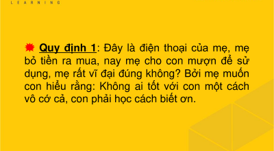 15 QUY ĐỊNH SỬ DỤNG ĐIỆN THOẠI TỪ MẸ GỬI CON TRAI